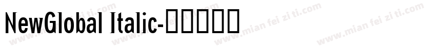 NewGlobal Italic字体转换